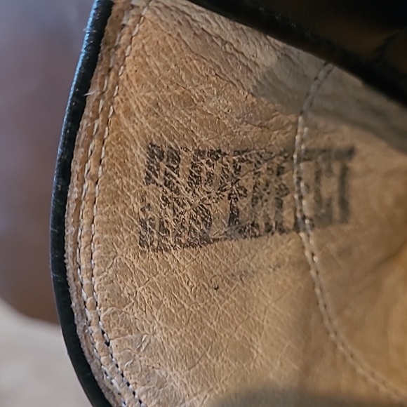 Black Leather Justin Roper Boots 8B - Picture 9 of 9